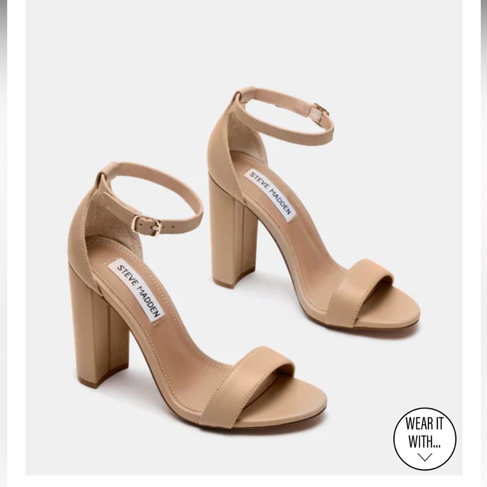 CARRSON BLUSH LEATHER Steve Madden - never worn before